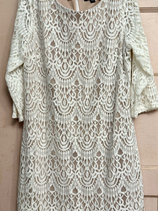 Ronni Nicole Dresses & Skirts - Ronni Nicole Ivory Crochet Midi Dress